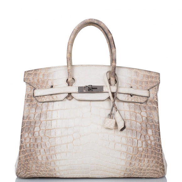 Hermes White Matte Niloticus Himalaya Crocodile Birkin 35cm (Preloved - Mint-to-Excellent)