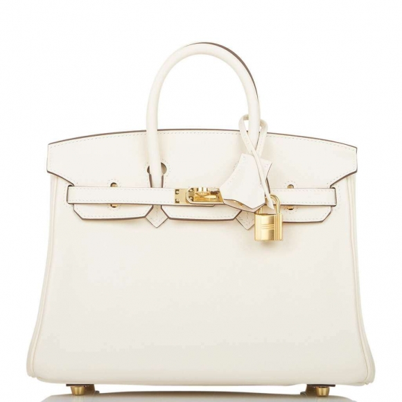 Hermes Birkin 25 Nata Swift Gold Hardware