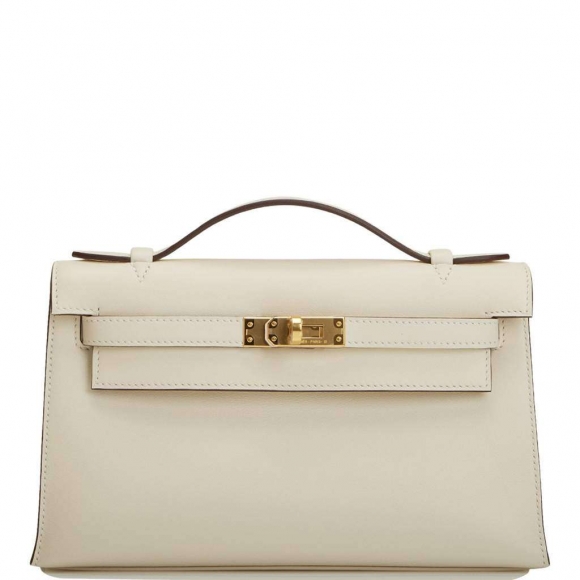 Hermes Kelly Pochette Nata Swift Gold Hardware