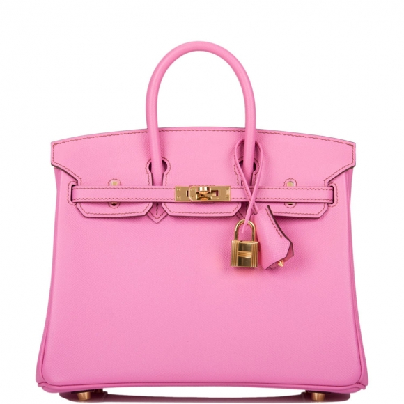 Hermes Bubblegum 5P Epsom Birkin 25cm Gold Hardware