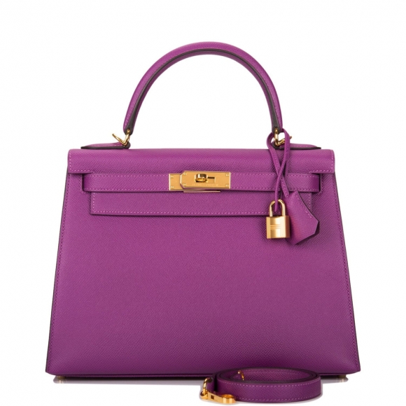 Hermes Anemone Epsom Sellier Kelly 28cm Gold Hardware