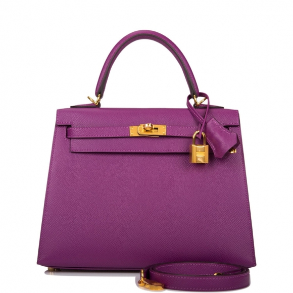 Hermes Anemone Epsom Sellier Kelly 25cm Gold Hardware