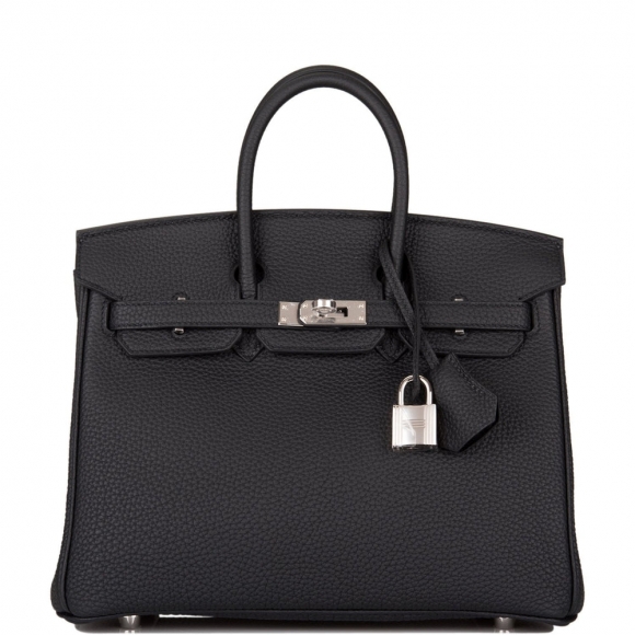 Hermes Black Togo Birkin 25cm Palladium Hardware