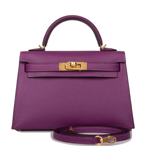 Hermes Anemone Epsom Sellier Kelly 20cm Gold Hardware