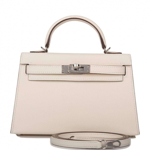 Hermes Nata Epsom Sellier Kelly 20cm Palladium Hardware